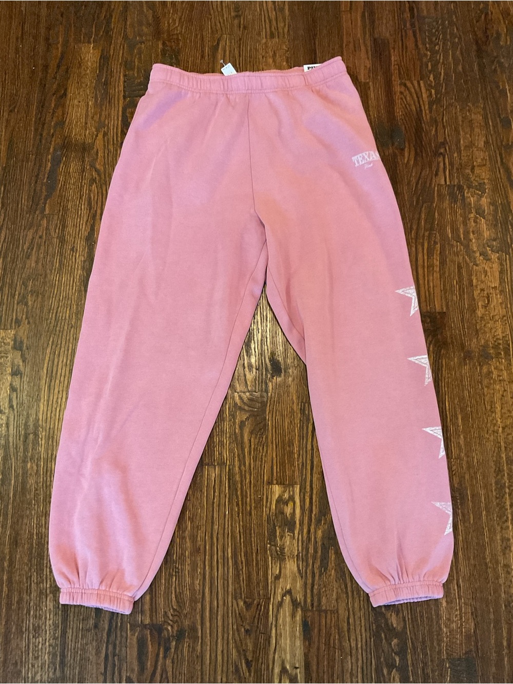 PINK Victoria's Secret Women”s Sweatpants with White Texas Star Trim